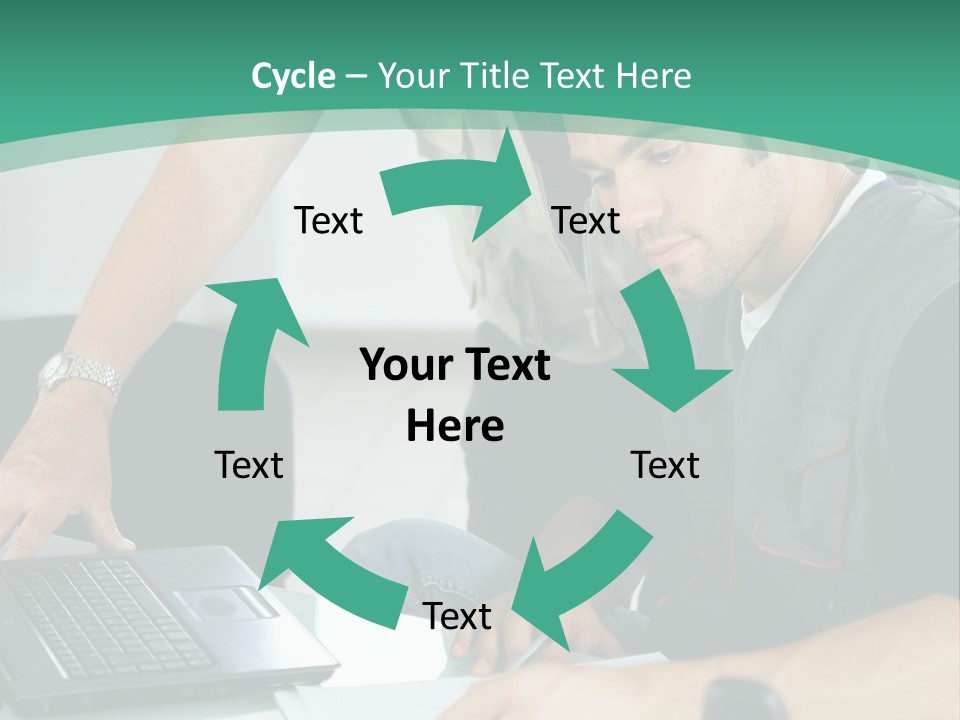 Years Office Teamwork PowerPoint Template