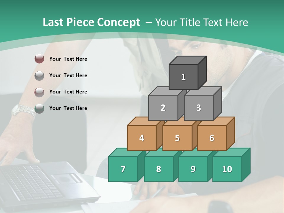 Years Office Teamwork PowerPoint Template