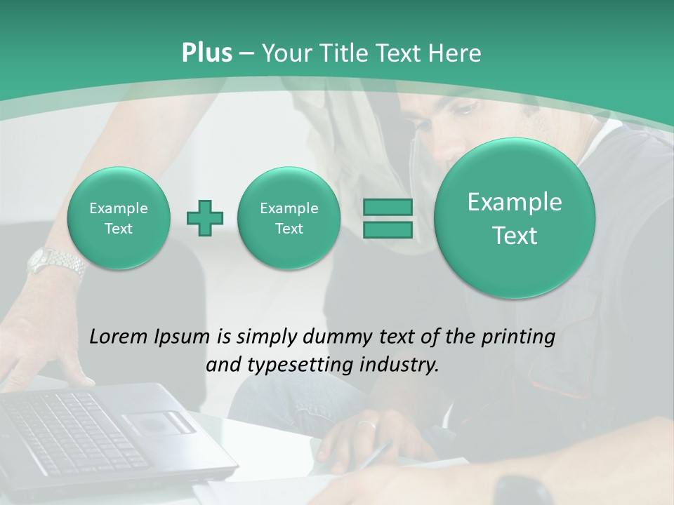 Years Office Teamwork PowerPoint Template