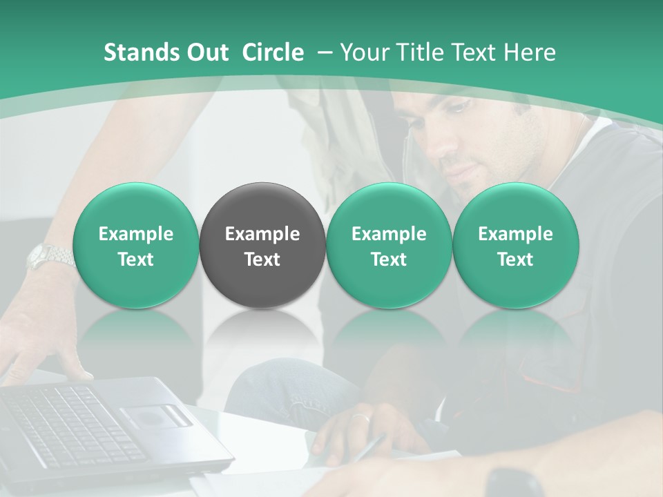 Years Office Teamwork PowerPoint Template