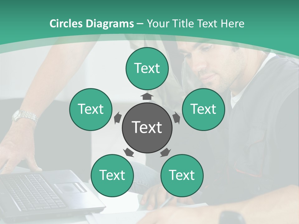 Years Office Teamwork PowerPoint Template