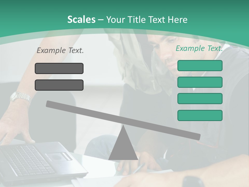 Years Office Teamwork PowerPoint Template