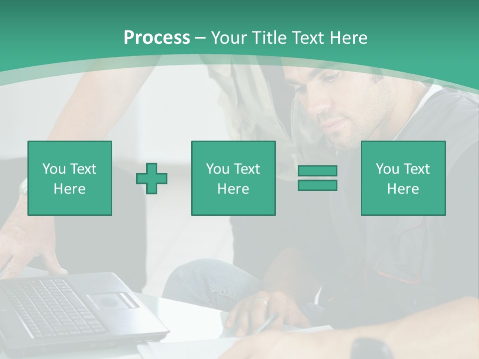 Years Office Teamwork PowerPoint Template