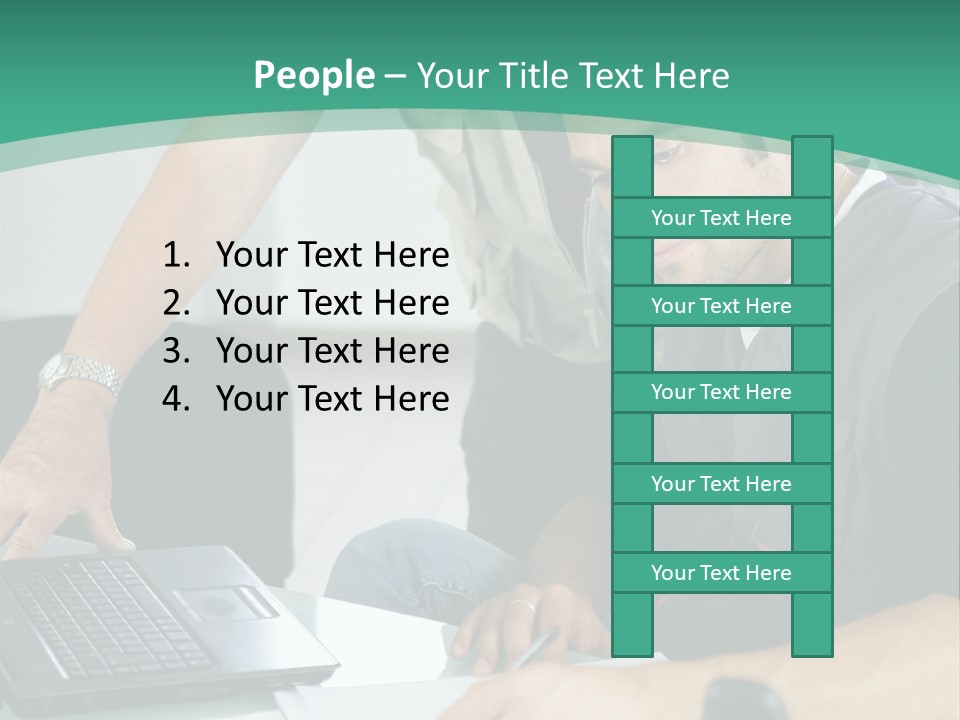 Years Office Teamwork PowerPoint Template