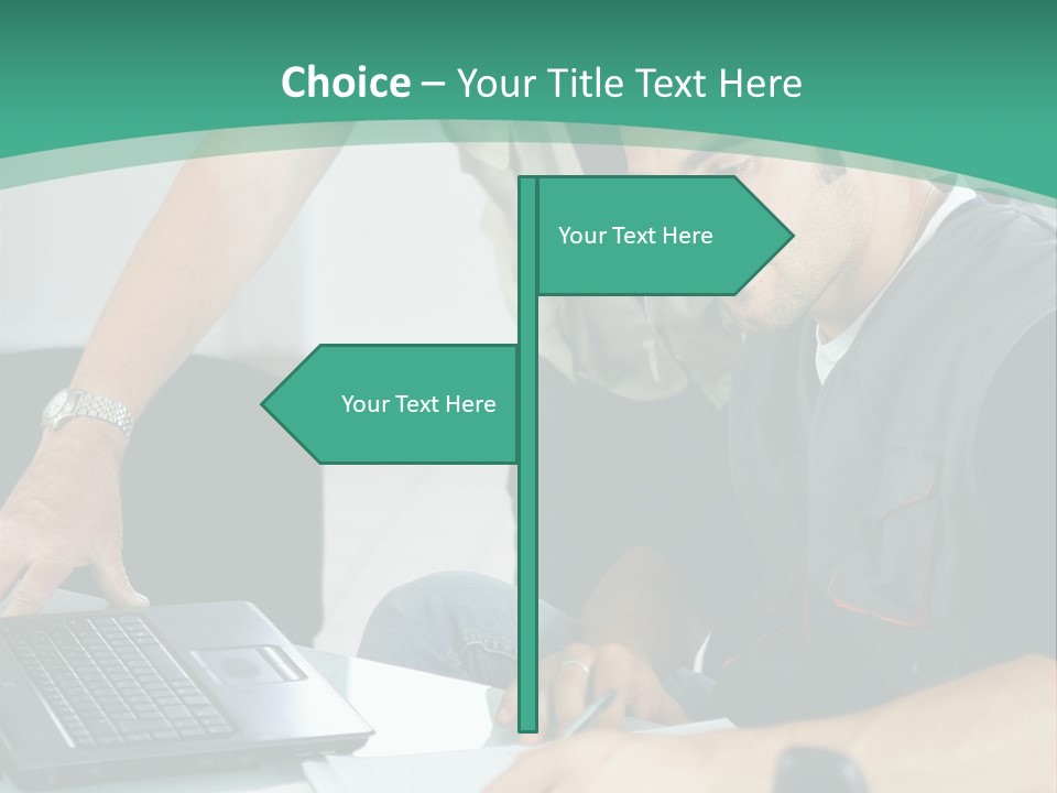Years Office Teamwork PowerPoint Template