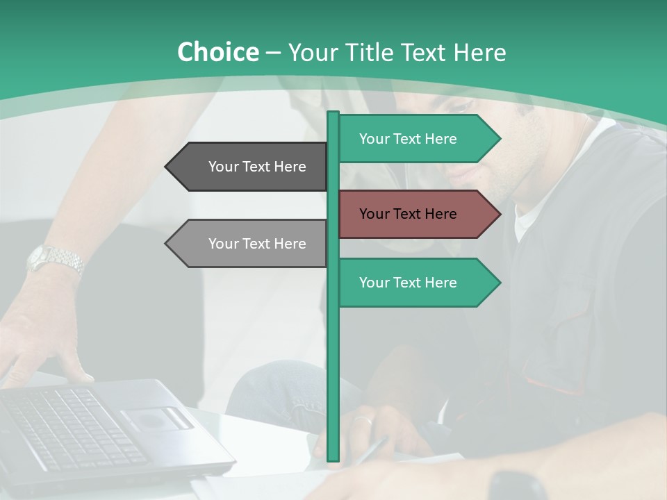 Years Office Teamwork PowerPoint Template