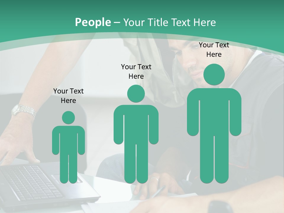 Years Office Teamwork PowerPoint Template