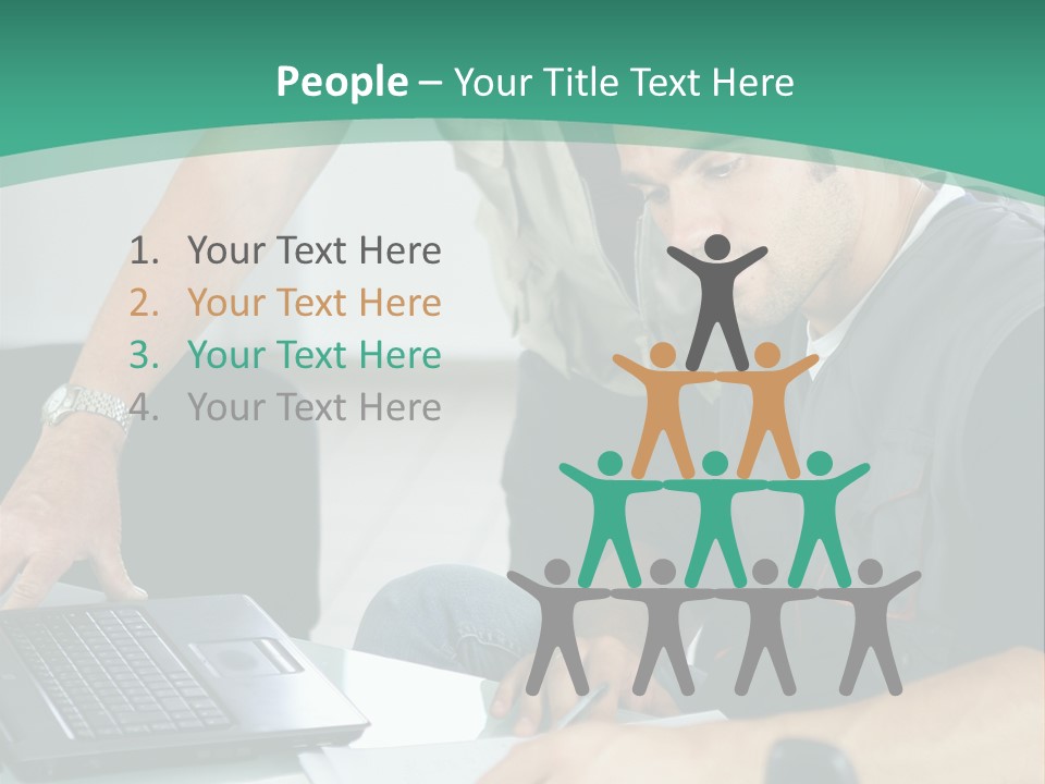 Years Office Teamwork PowerPoint Template