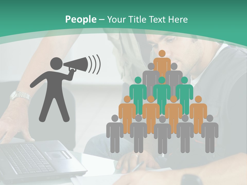 Years Office Teamwork PowerPoint Template