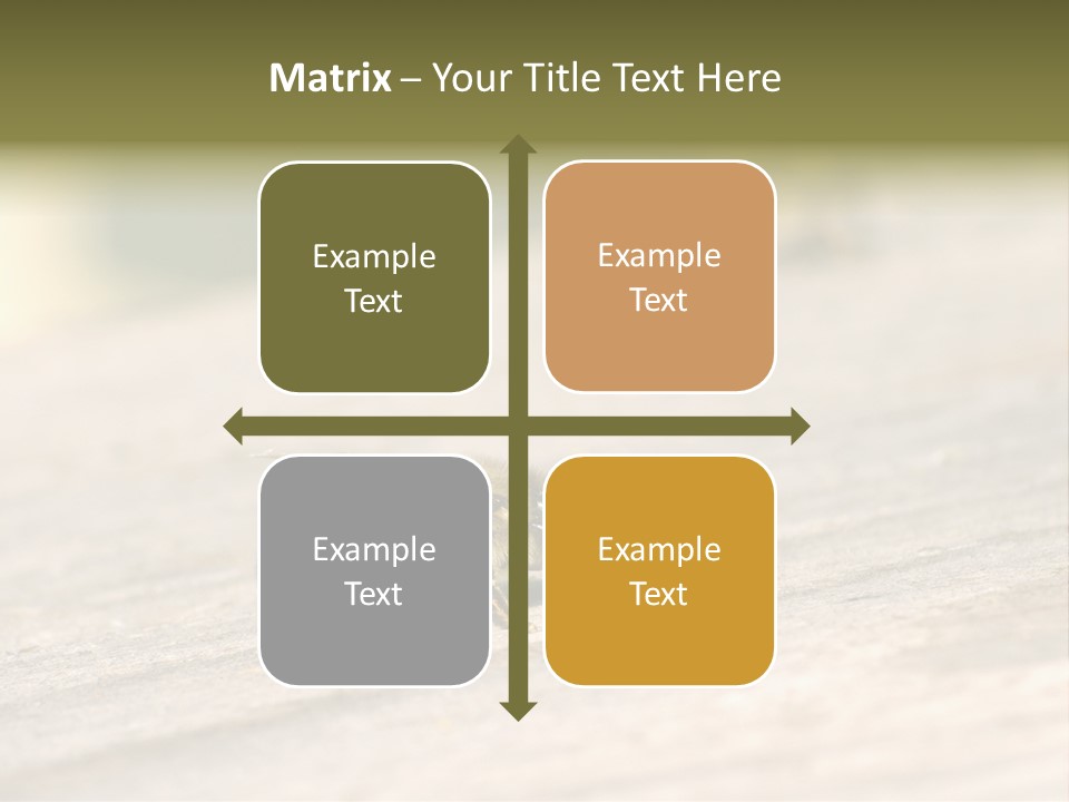 A Group Of Bees Sitting On Top Of A Wooden Table PowerPoint Template