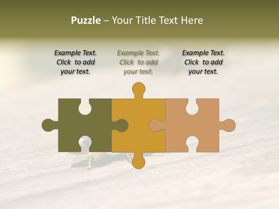 A Group Of Bees Sitting On Top Of A Wooden Table PowerPoint Template