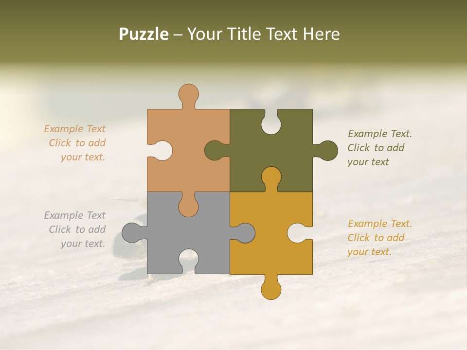 A Group Of Bees Sitting On Top Of A Wooden Table PowerPoint Template