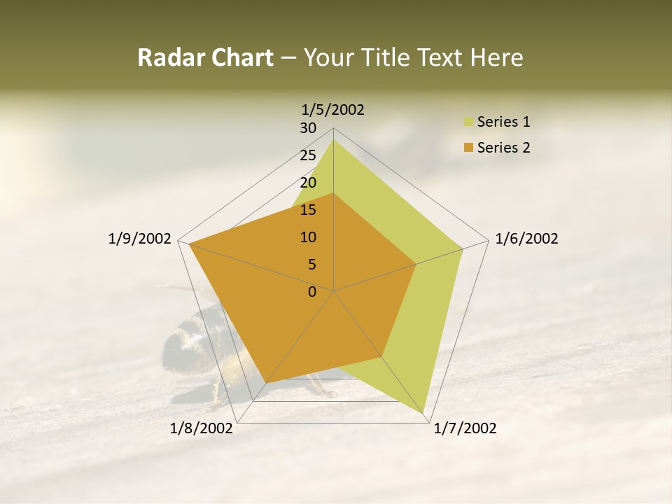 A Group Of Bees Sitting On Top Of A Wooden Table PowerPoint Template