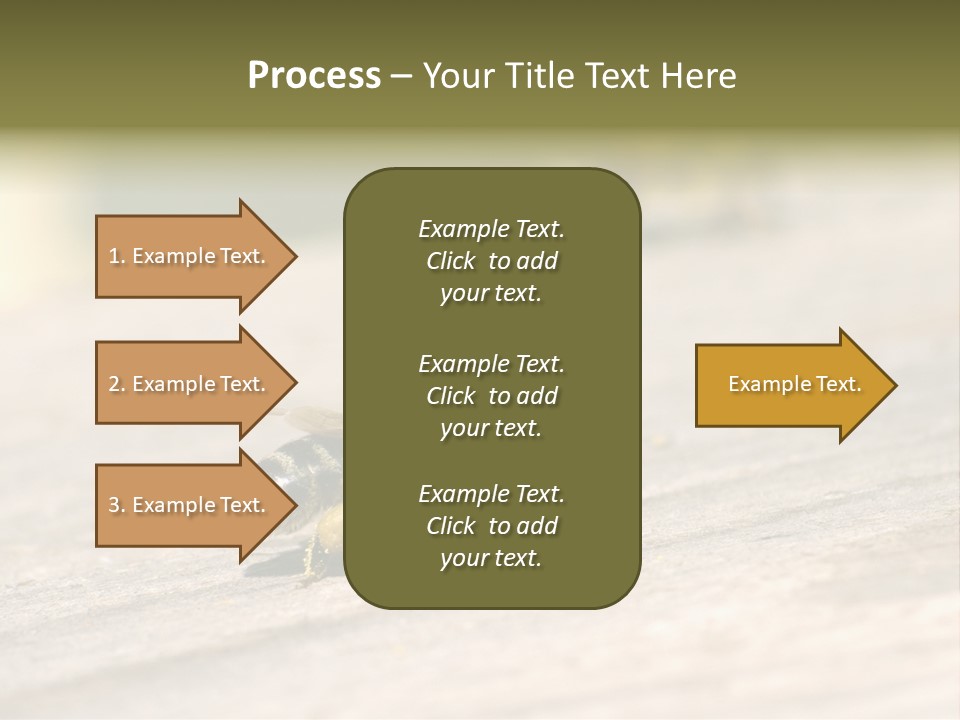 A Group Of Bees Sitting On Top Of A Wooden Table PowerPoint Template