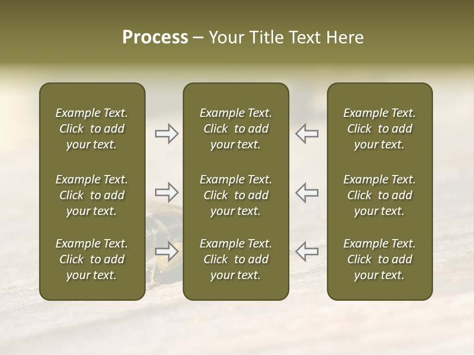 A Group Of Bees Sitting On Top Of A Wooden Table PowerPoint Template