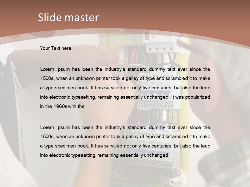 Electricity Professional Profile PowerPoint Template