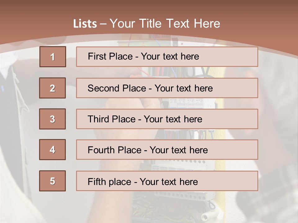 Electricity Professional Profile PowerPoint Template