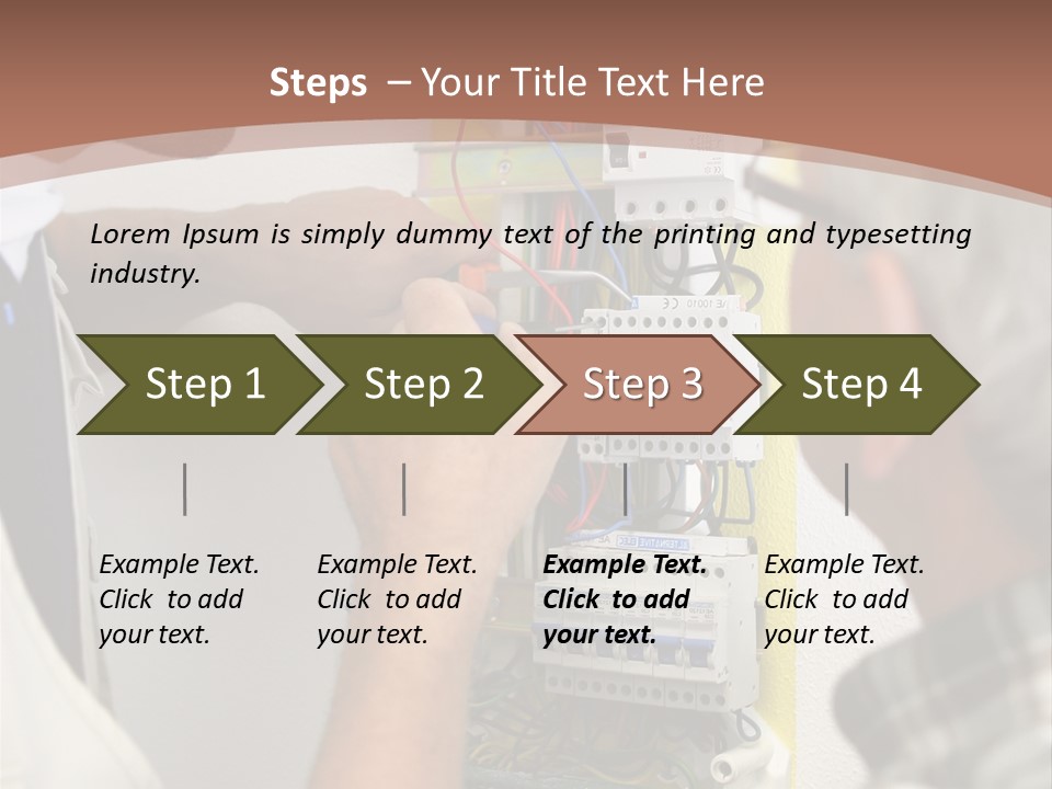 Electricity Professional Profile PowerPoint Template