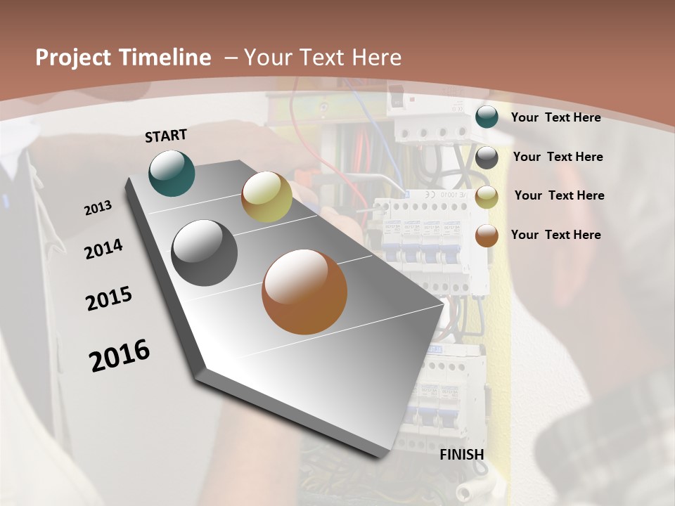 Electricity Professional Profile PowerPoint Template