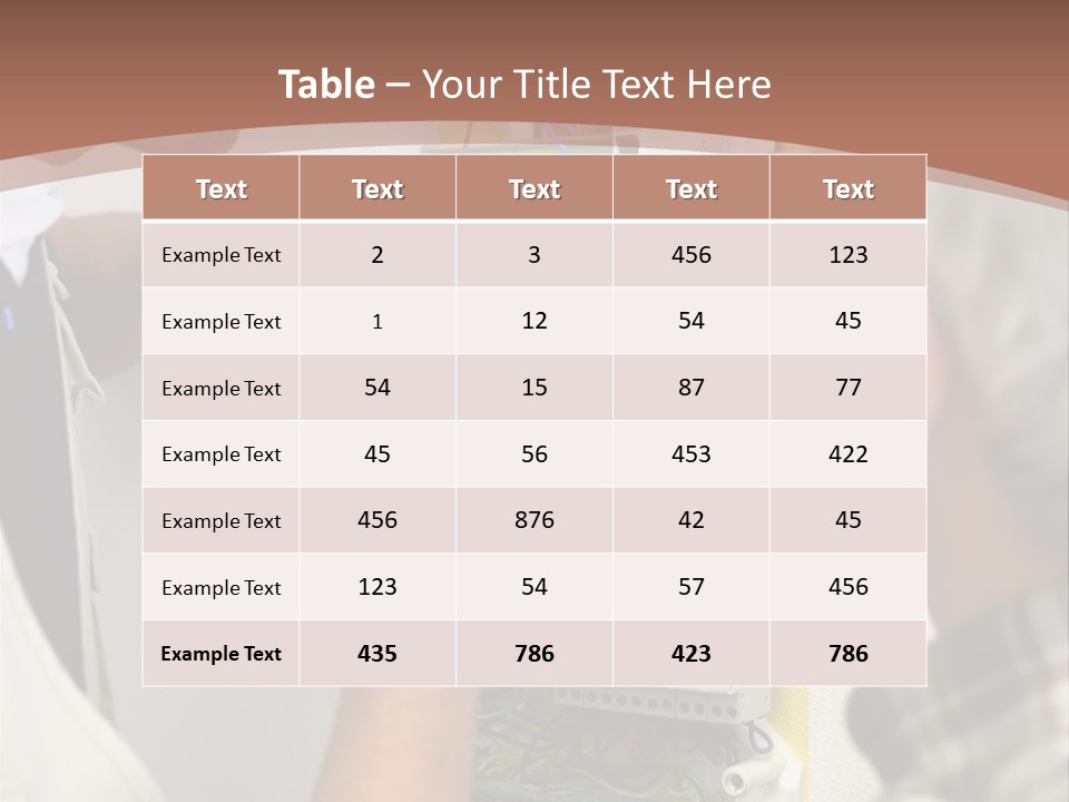 Electricity Professional Profile PowerPoint Template