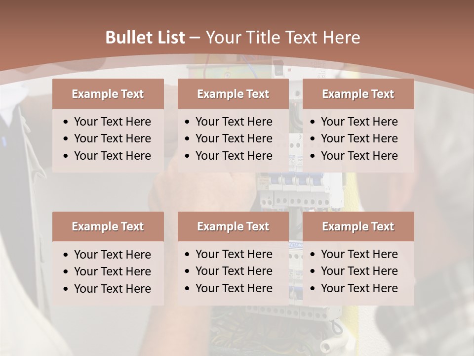 Electricity Professional Profile PowerPoint Template