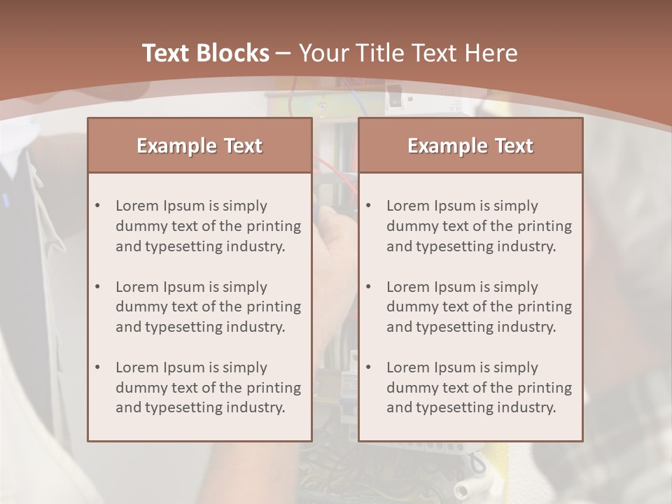 Electricity Professional Profile PowerPoint Template