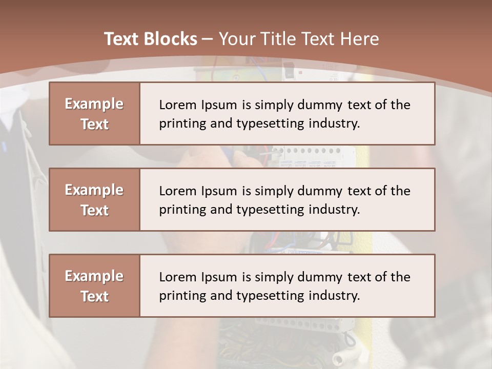 Electricity Professional Profile PowerPoint Template