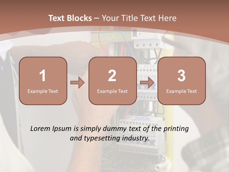 Electricity Professional Profile PowerPoint Template