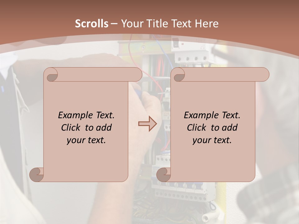 Electricity Professional Profile PowerPoint Template