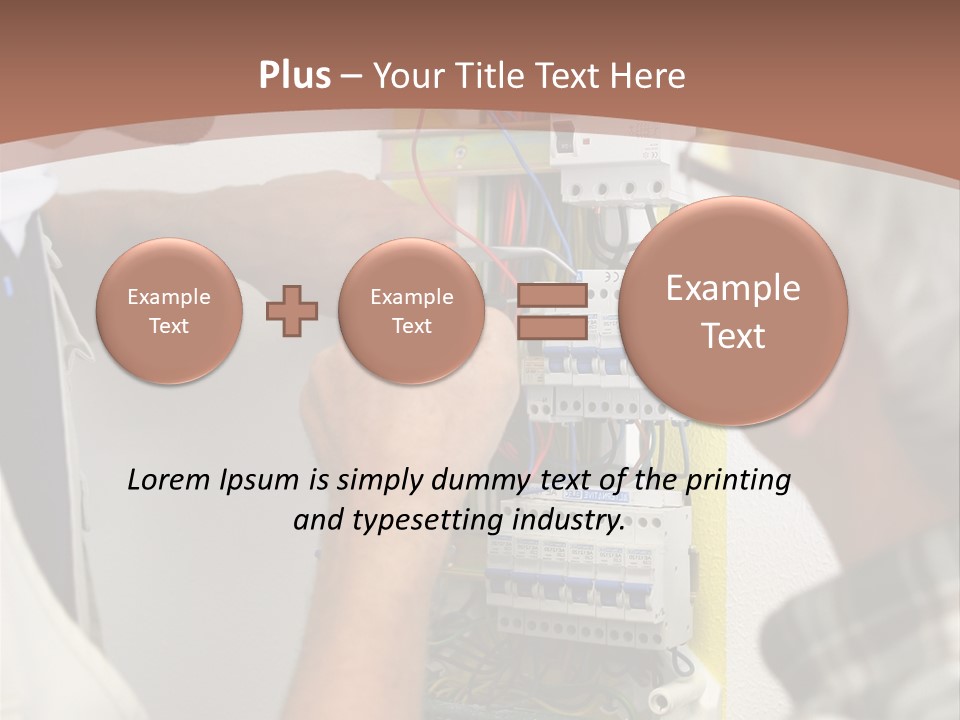 Electricity Professional Profile PowerPoint Template