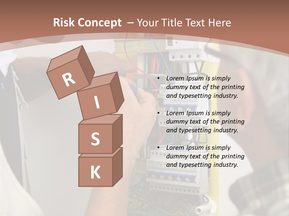 Electricity Professional Profile PowerPoint Template