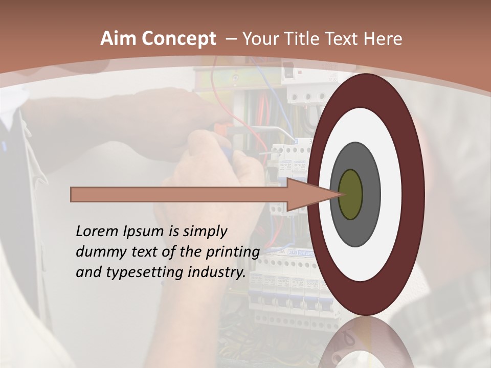 Electricity Professional Profile PowerPoint Template