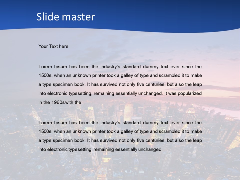 Nyc Newyork Cityscape PowerPoint Template