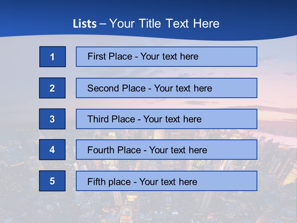 Nyc Newyork Cityscape PowerPoint Template