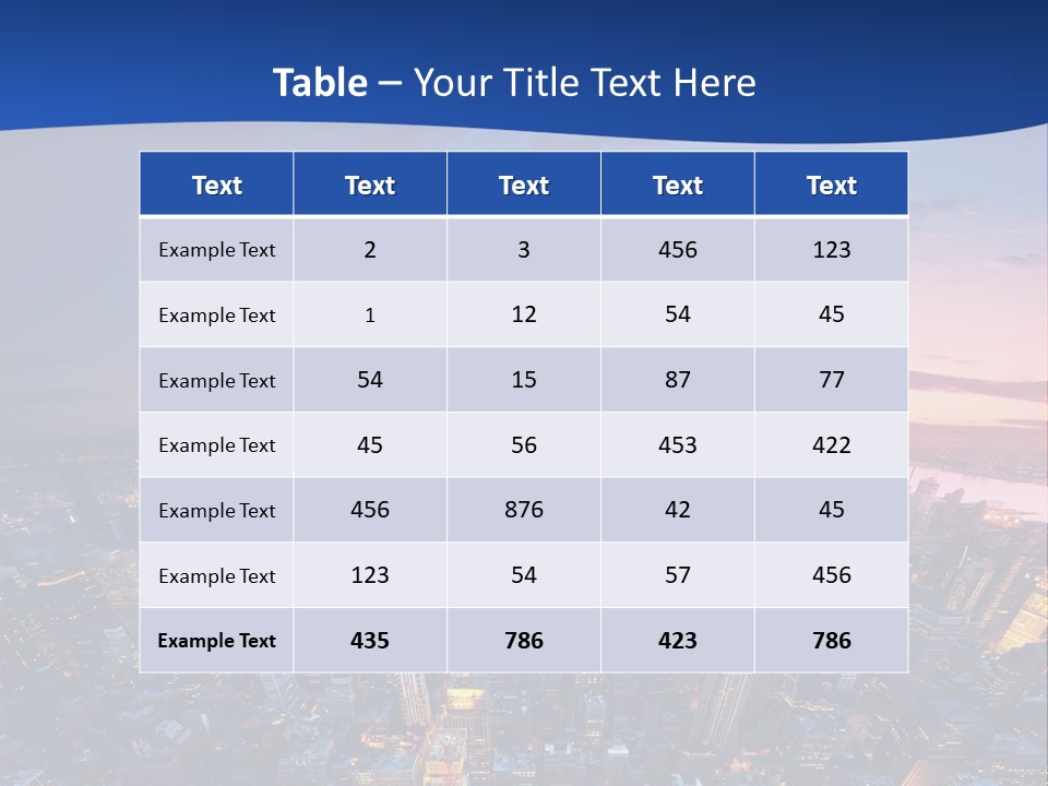 Nyc Newyork Cityscape PowerPoint Template