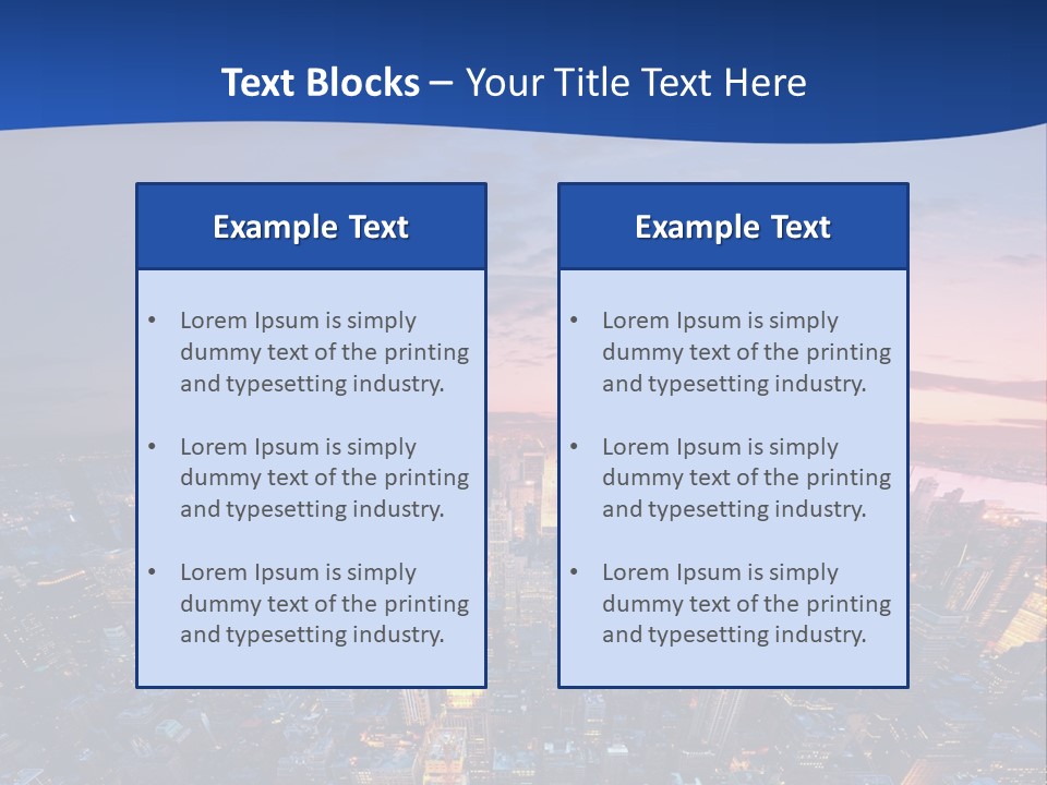 Nyc Newyork Cityscape PowerPoint Template