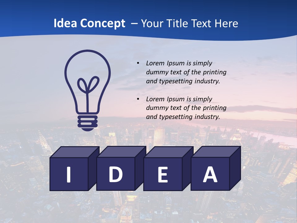 Nyc Newyork Cityscape PowerPoint Template