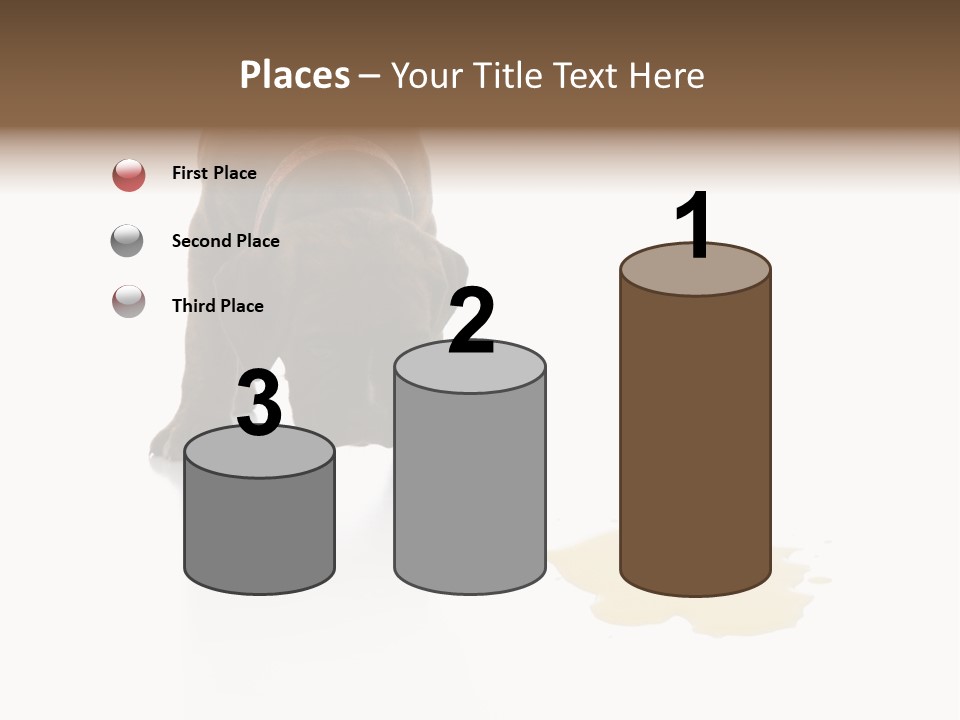 Isolated Potty Pet PowerPoint Template