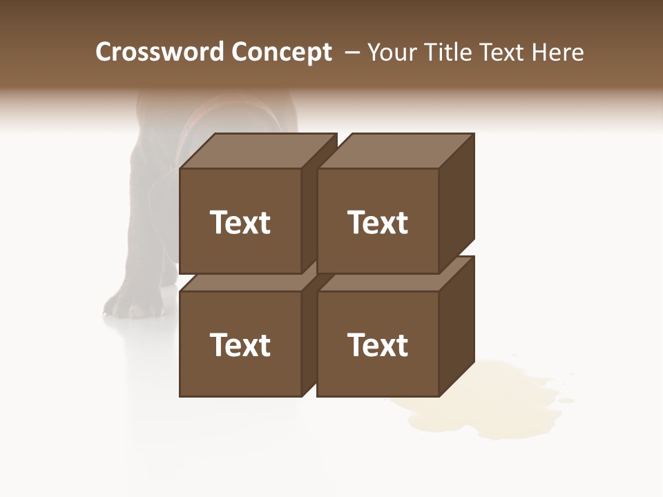 Isolated Potty Pet PowerPoint Template