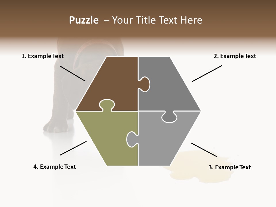 Isolated Potty Pet PowerPoint Template