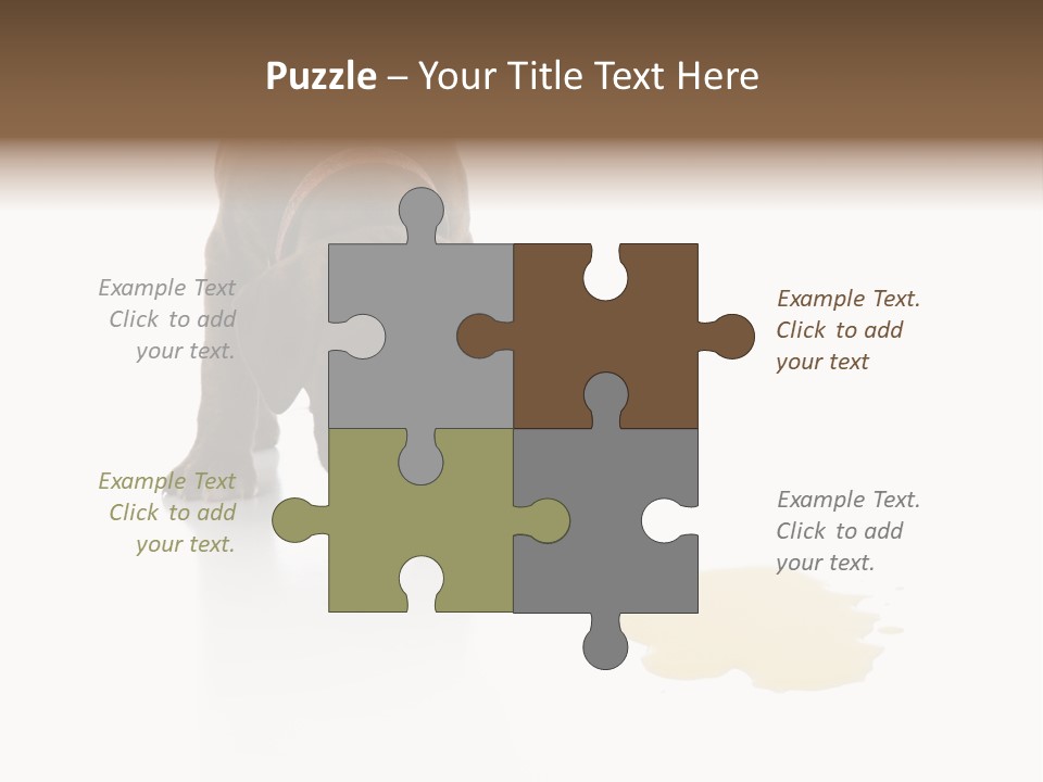 Isolated Potty Pet PowerPoint Template