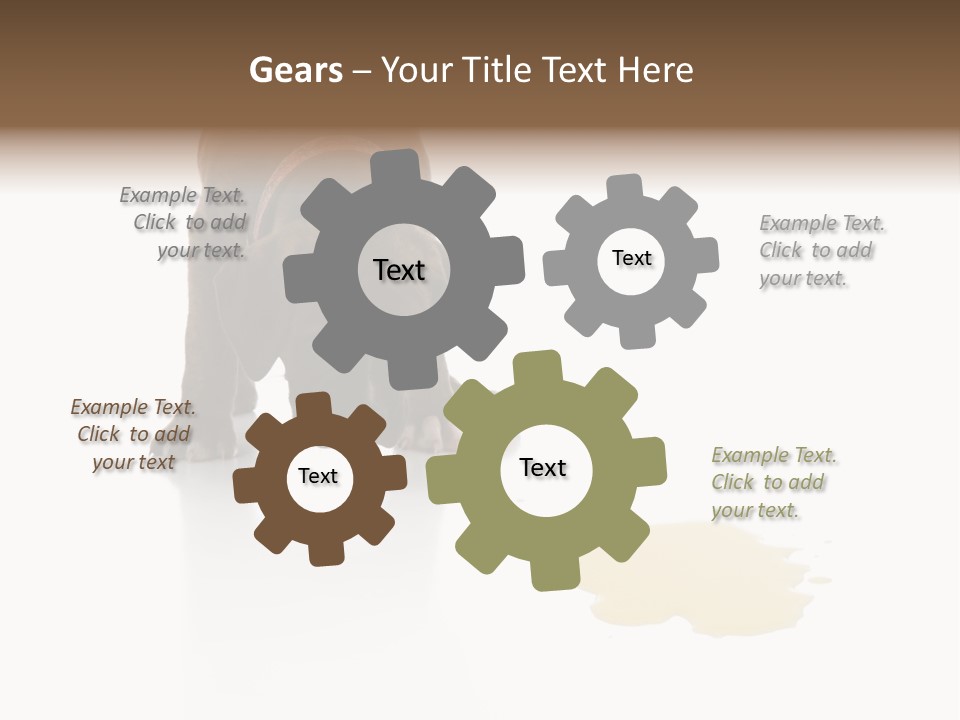 Isolated Potty Pet PowerPoint Template