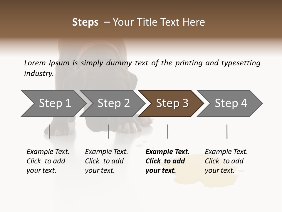 Isolated Potty Pet PowerPoint Template