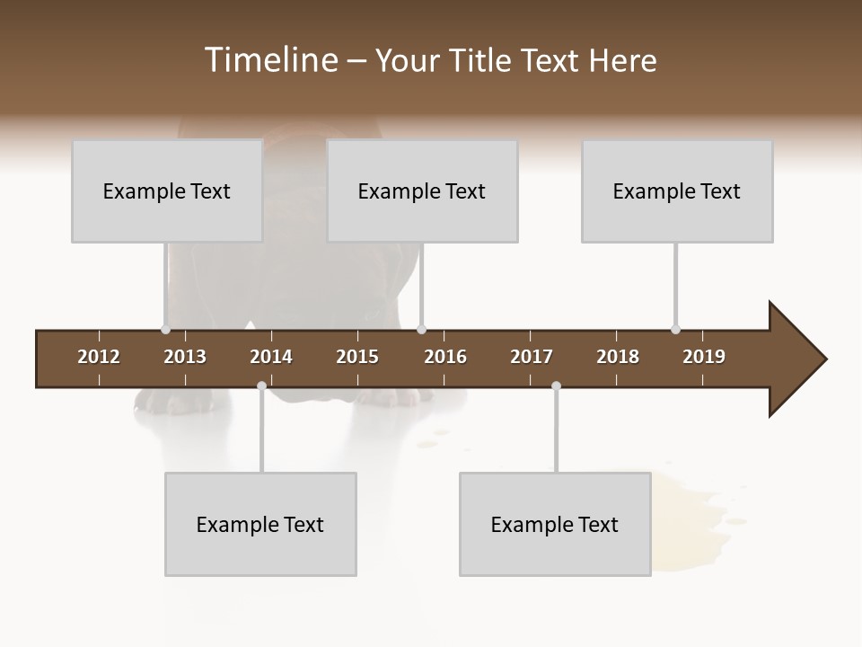 Isolated Potty Pet PowerPoint Template