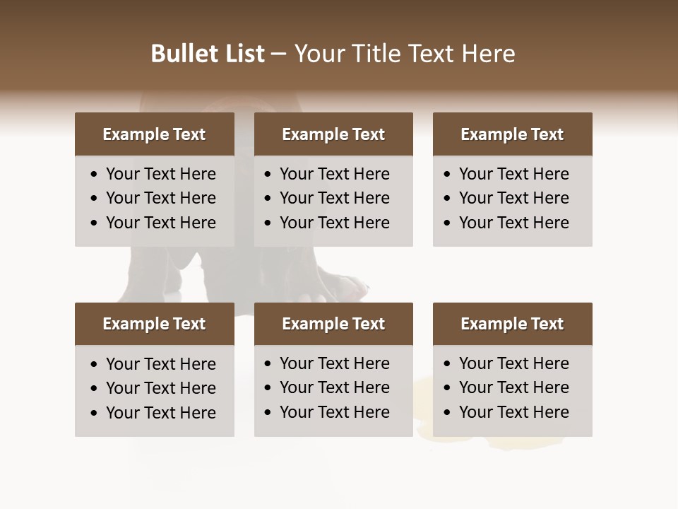 Isolated Potty Pet PowerPoint Template