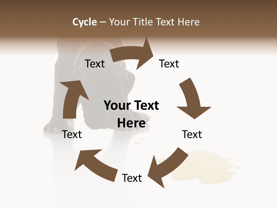 Isolated Potty Pet PowerPoint Template