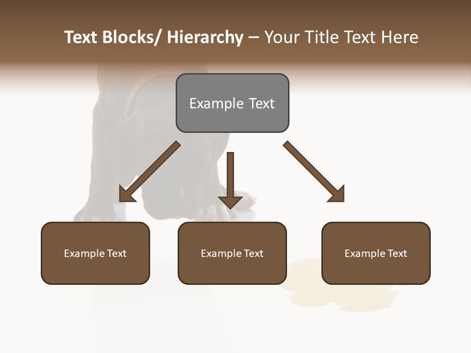 Isolated Potty Pet PowerPoint Template