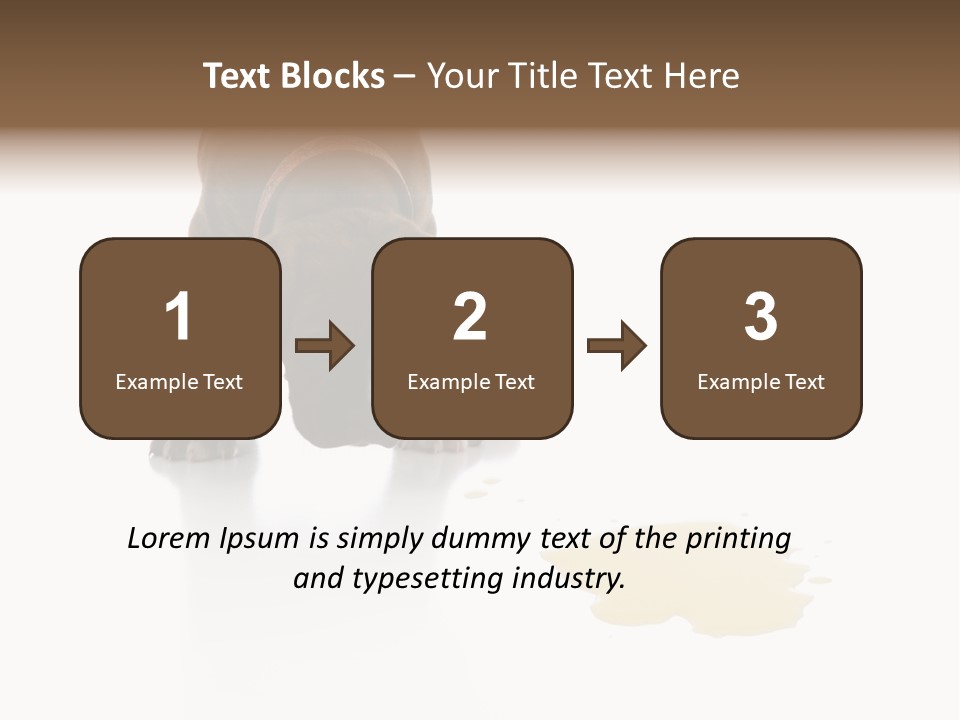 Isolated Potty Pet PowerPoint Template