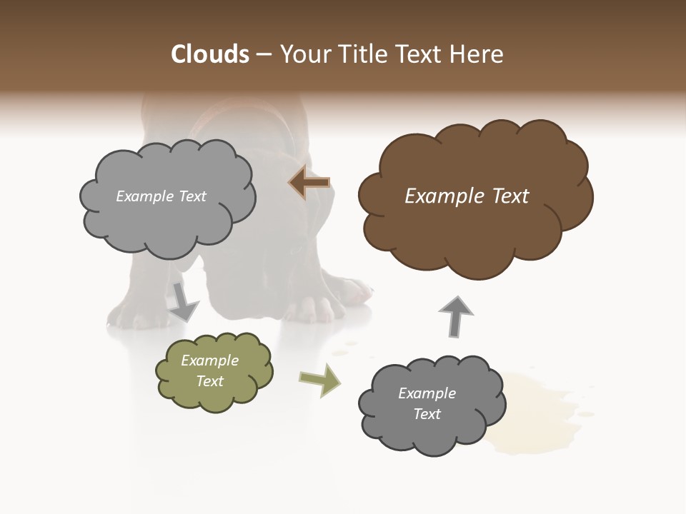 Isolated Potty Pet PowerPoint Template