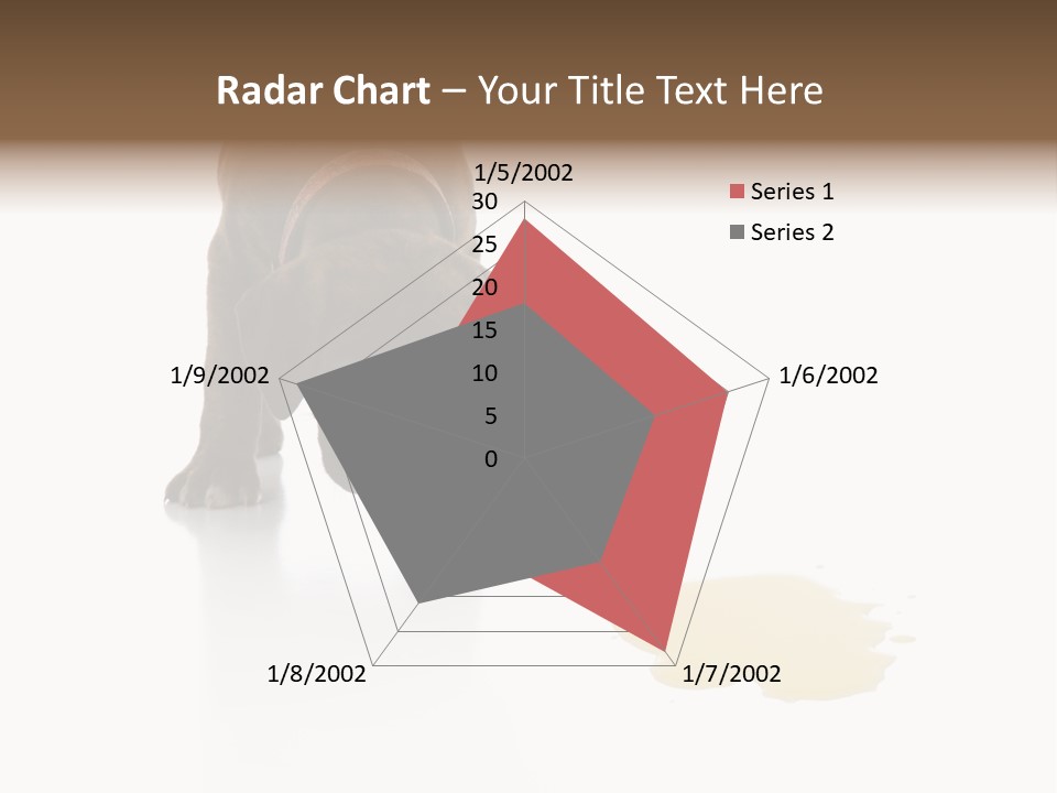Isolated Potty Pet PowerPoint Template